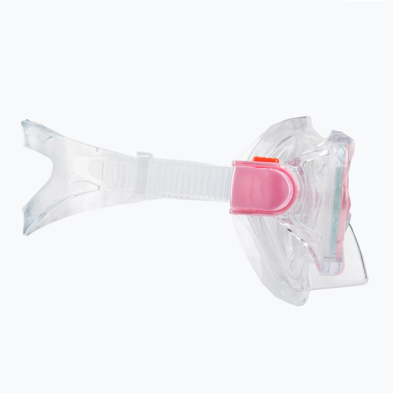 AQUASTIC rózsaszín gyerek snorkeling szett Maszk + Uszony + Pipa MSFK-01SR 12