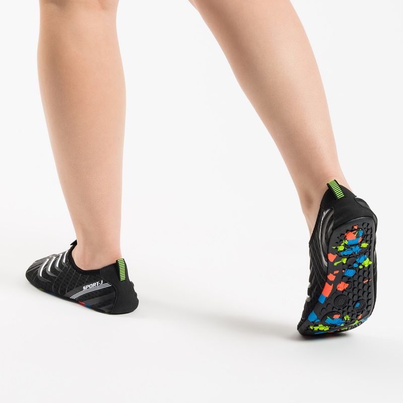 AQUASTIC Aqua vízi cipő fekete WS049 7