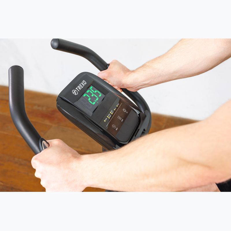 Rower stacjonarny TREXO Hex 02 czarny 6