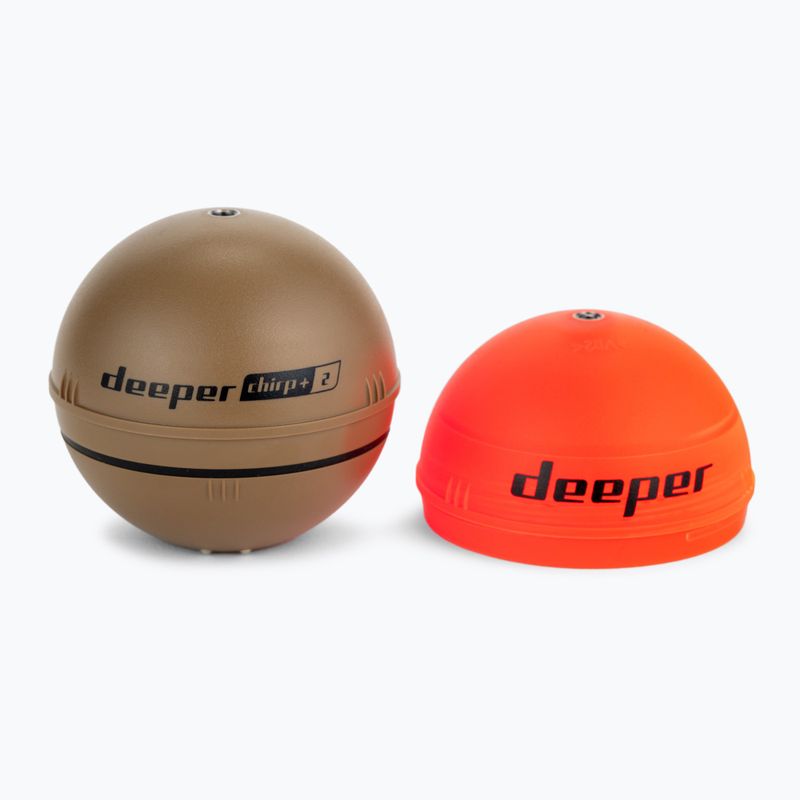Deeper Smart Sonar Chirp+ 2.0 halászati szonár skálával barna DP4H10S10+Súly 2