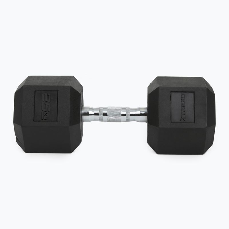 XTREXO Hex gumírozott súlyzó 25 kg HXD250 7