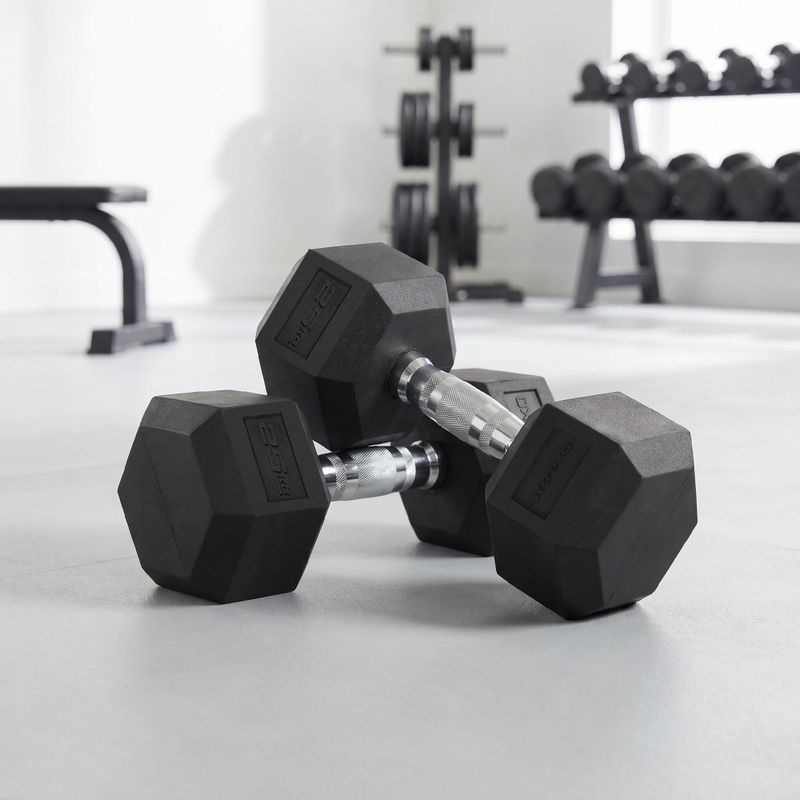 XTREXO Hex gumírozott súlyzó 25 kg HXD250 3
