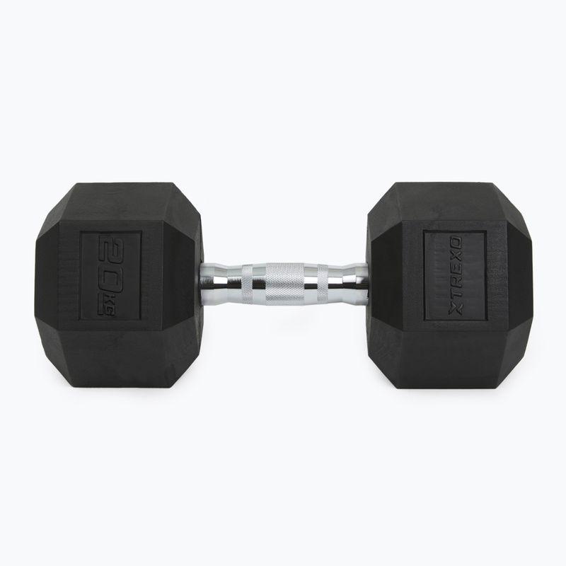 XTREXO Hex gumírozott súlyzó 20 kg HXD200 4