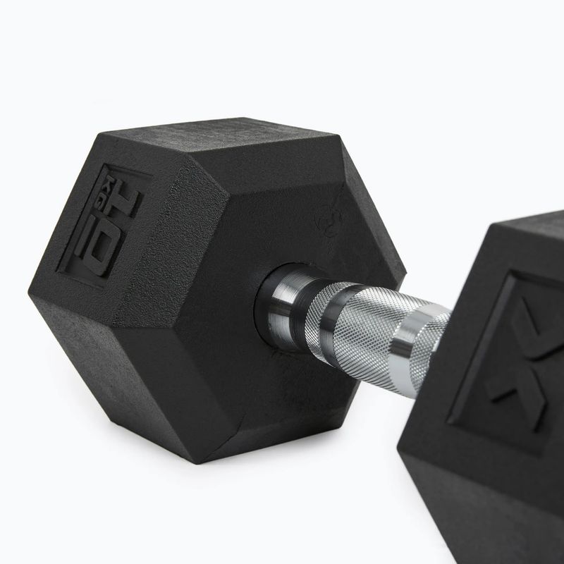 XTREXO Hex gumírozott súlyzó 10 kg HXD100 5