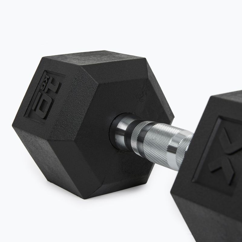 XTREXO Hex gumírozott súlyzó 10 kg HXD100 8