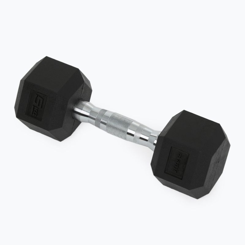 XTREXO Hex gumírozott súlyzó 5 kg HXD50