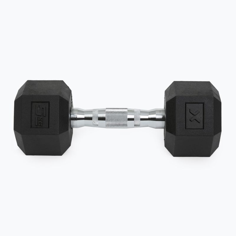 XTREXO Hex gumírozott súlyzó 5 kg HXD50 7