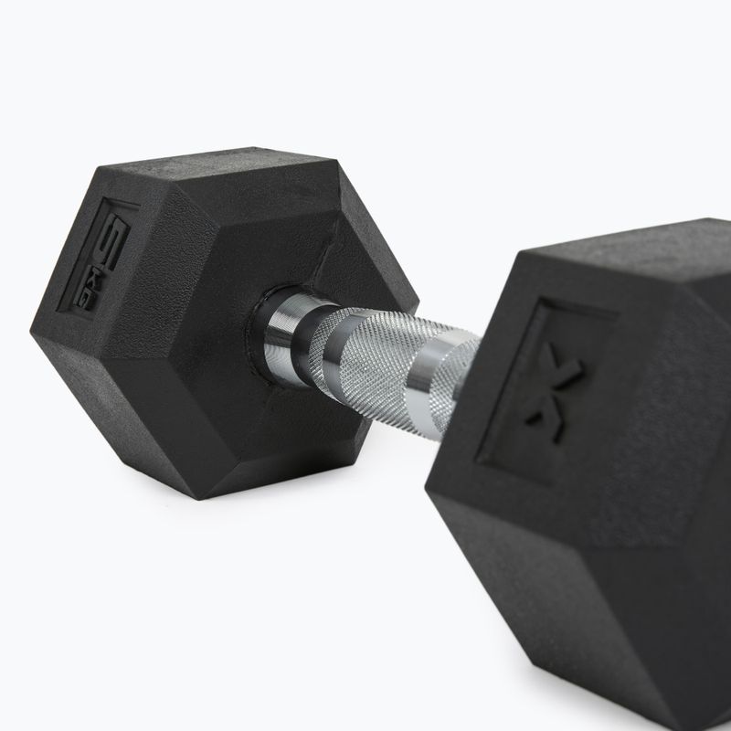 XTREXO Hex gumírozott súlyzó 5 kg HXD50 8