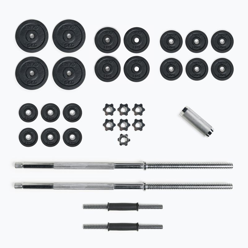 XTREXO rúddal ellátott súlyzókészlet 50 kg DK50 3