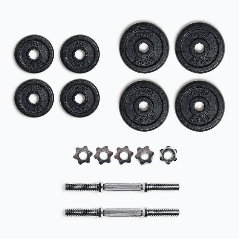 XTREXO súlyzókészlet 20 kg DK20 átmérője 28mm 12