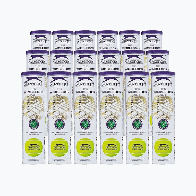 Slazenger Wimbledon 72 teniszlabda sárga 340940