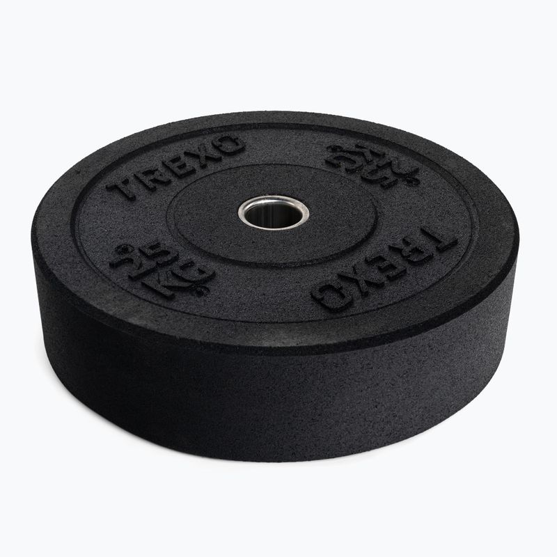 XTREXO fekete bumper olimpiai súlytárcsa 25 kg TRX-BMP025