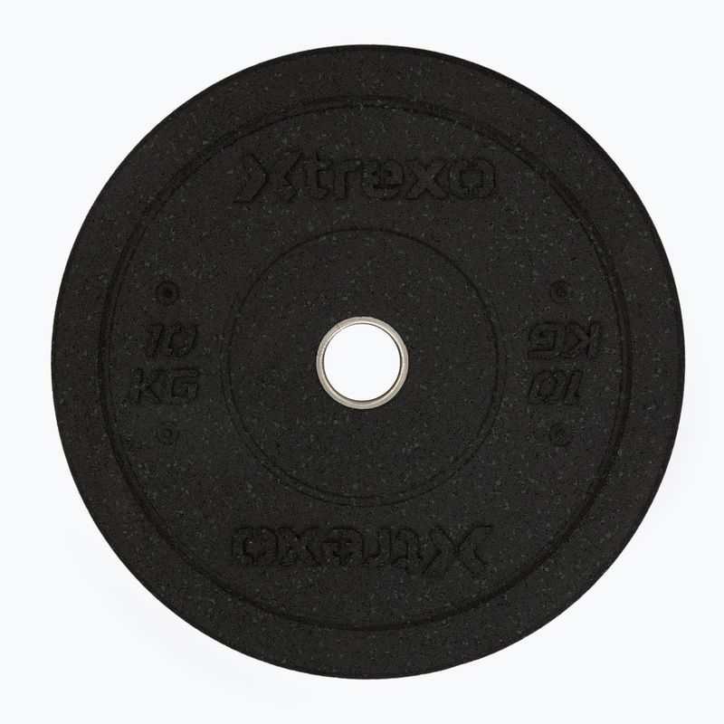 XTREXO fekete bumper olimpiai súlytárcsa 10 kg TRX-BMP010 3