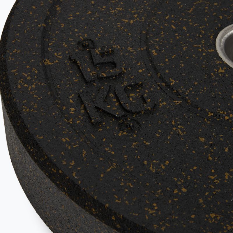 XTREXO fekete bumper olimpiai súlytárcsa 15 kg TRX-BMP015 4