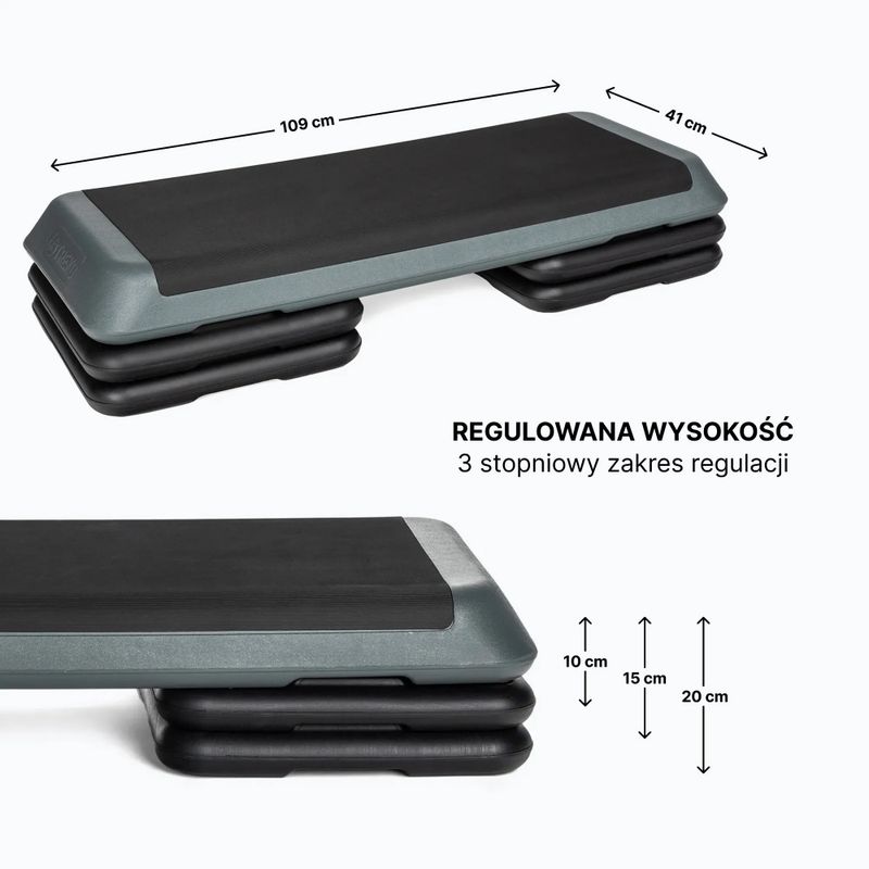 TREXO Aerobic Stepper AS01 szürke 3