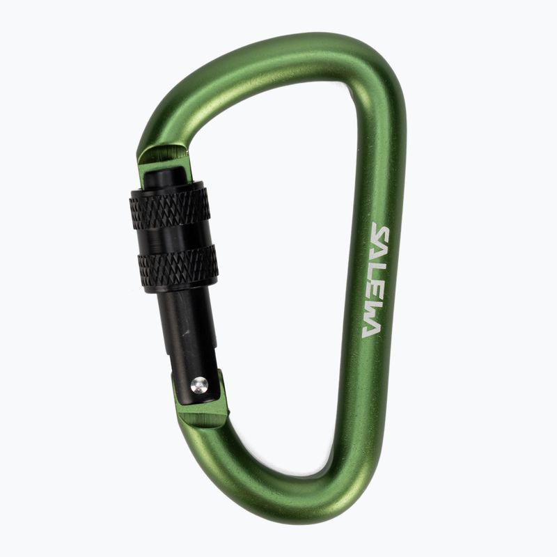 Salewa D-alakú karbiner csavarral zöld 00-0000034102