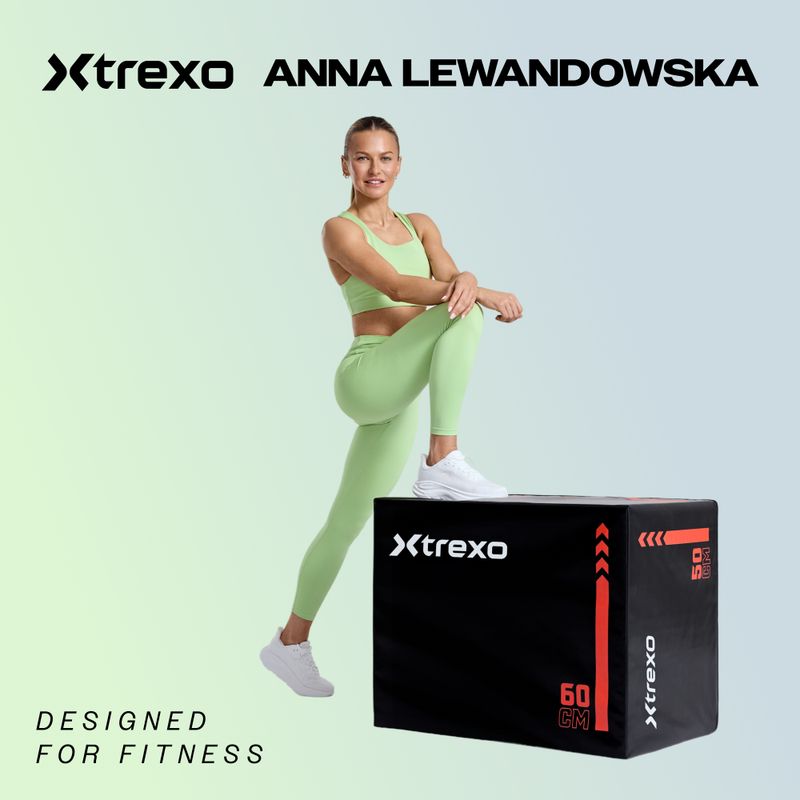XTREXO TRX-PB08 8kg-os plyometric box fekete 2