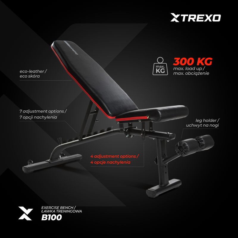 XTREXO B100 edzőpad fekete 5