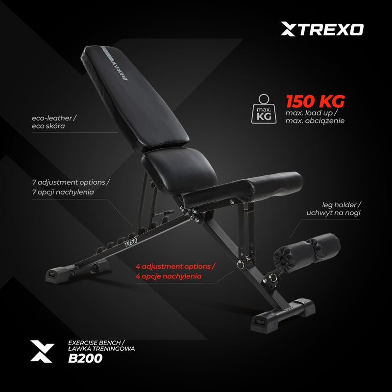 XTREXO B200 edzőpad fekete 5