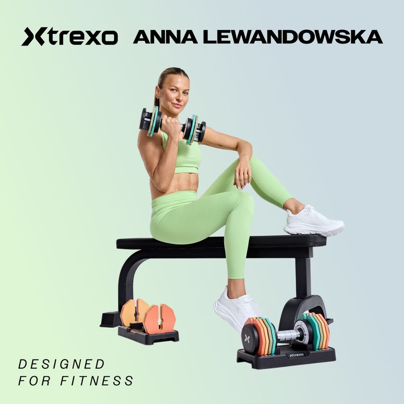 Kézisúly/súlyzó 2in1 XTREXO TRX-ABD40 1-40 kg fekete/narancssárga 2