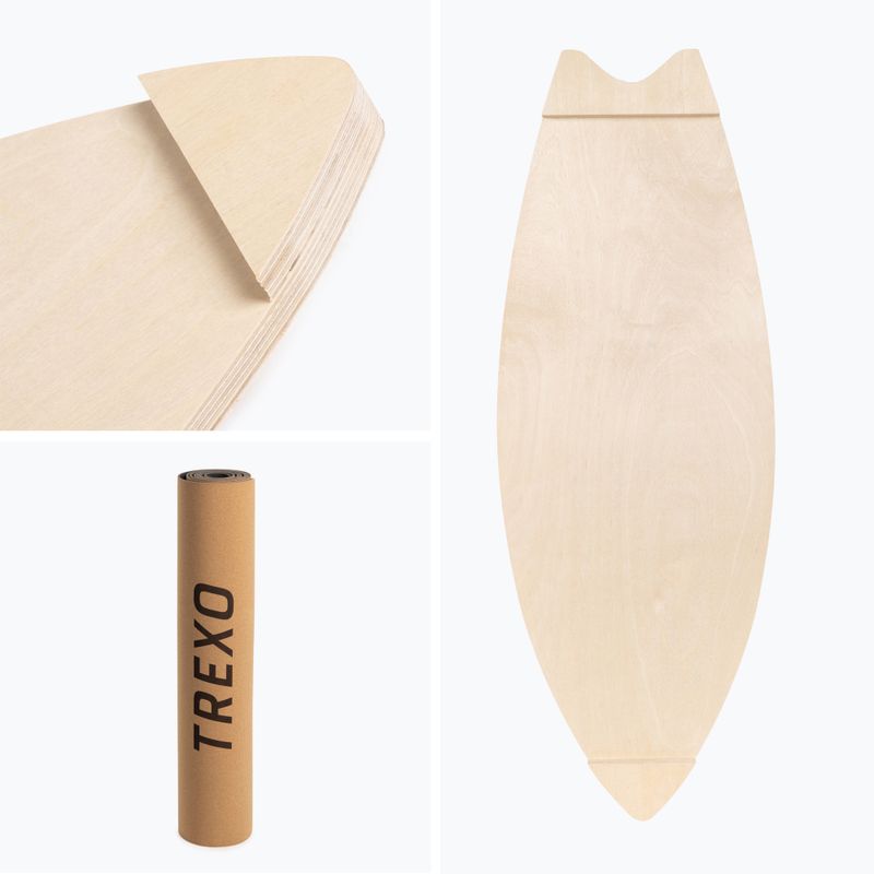 Kiegyensúlyozó deszka + szőnyeg + görgő XTREXO BBS01 kék/narancs 7