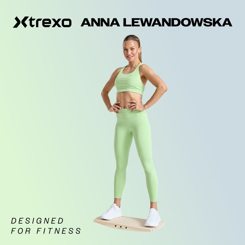 Kiegyensúlyozó deszka + szőnyeg + görgő XTREXO BBS01 kék/narancs 2