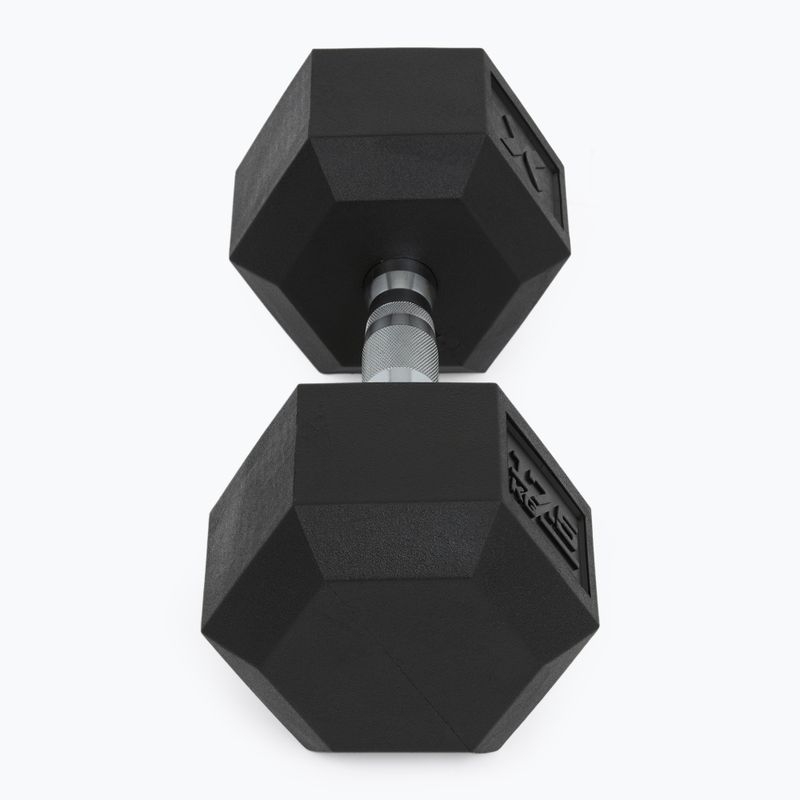 XTREXO Hex 17,5 kg-os gumírozott súlyzó 3