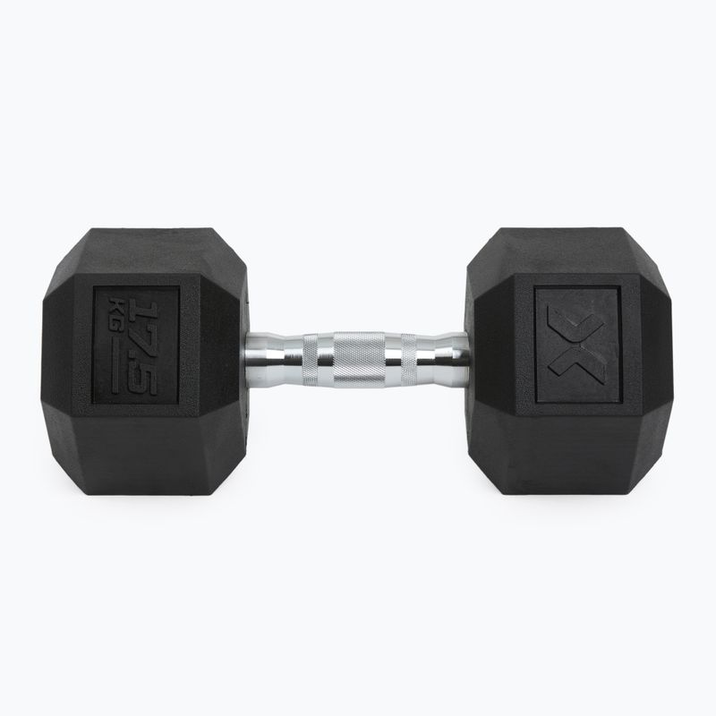 XTREXO Hex 17,5 kg-os gumírozott súlyzó 4