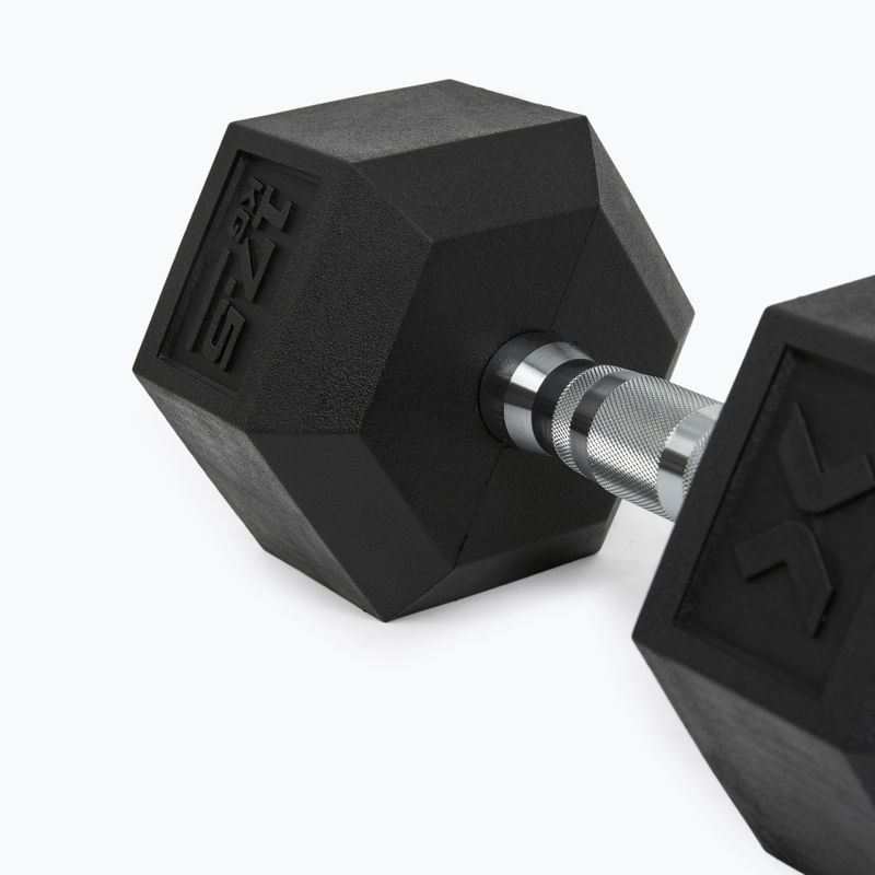 XTREXO Hex 17,5 kg-os gumírozott súlyzó 5