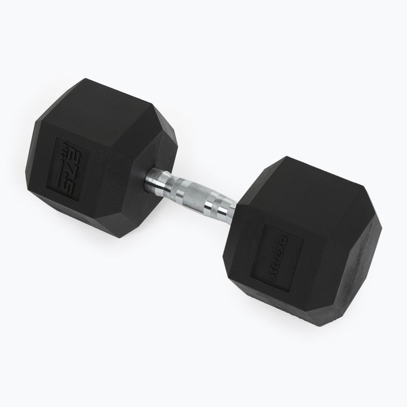 XTREXO Hex 27,5 kg-os gumírozott súlyzó