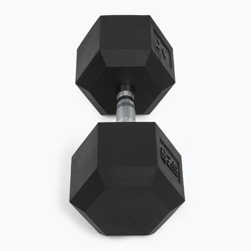 XTREXO Hex 27,5 kg-os gumírozott súlyzó 6
