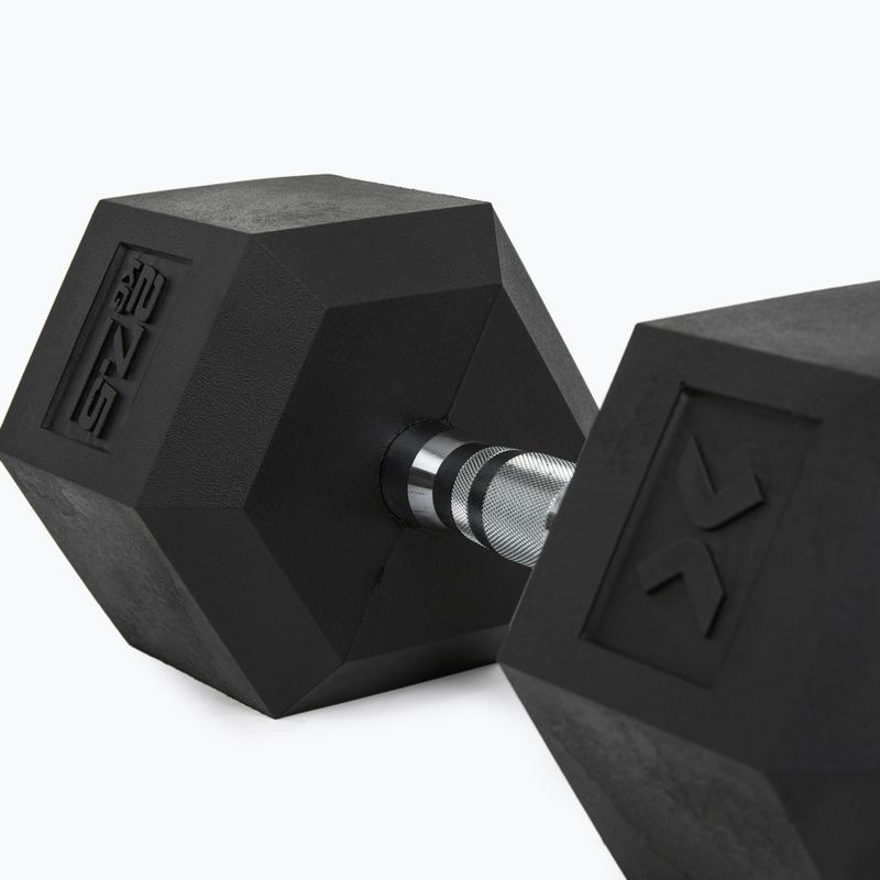XTREXO Hex 27,5 kg-os gumírozott súlyzó 8