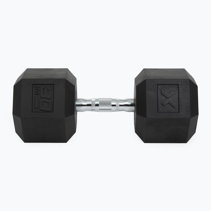 XTREXO Hex 30 kg-os gumírozott súlyzó 7