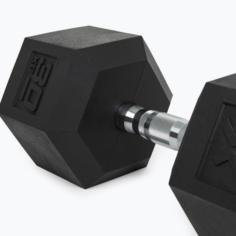 XTREXO Hex 30 kg-os gumírozott súlyzó 8