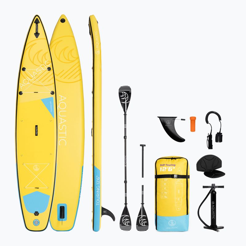 SUP AQUASTIC Touring deszka 12'6" sárga