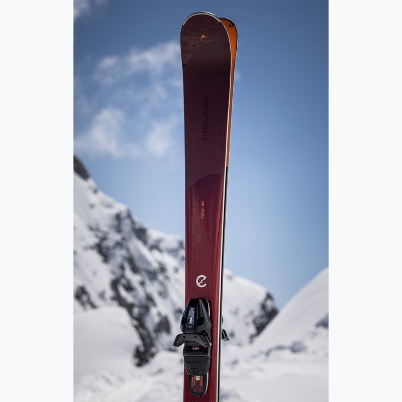 Női lesikló sílécek HEAD e-total Joy SW SLR Joy Pro + Protector SLR 11 GW sötétvörös/narancs 4