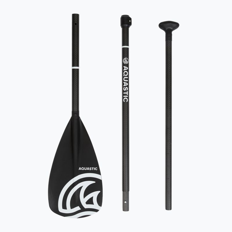 SUP lapát 3 darab AQUASTIC SUP Fibre + Carbon fekete 4