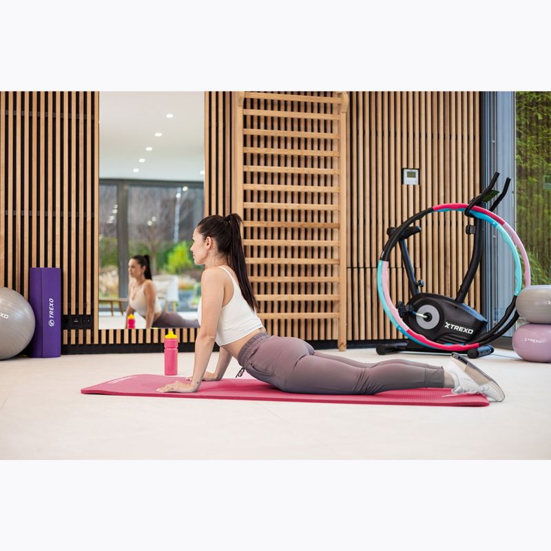 Gimnasztikai szőnyeg XTREXO NBR 15 mm pánttal rózsaszín 5