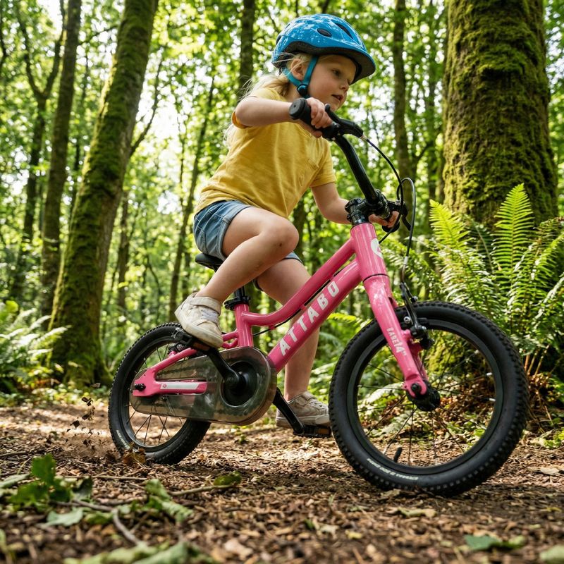 Gyermek kerékpár ATTABO EASE 14" rózsaszínű 3