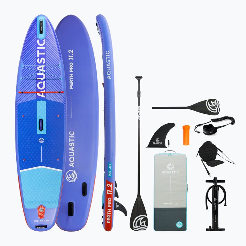 Deszka SUP AQUASTIC Perth Pro 11'2" allround kék