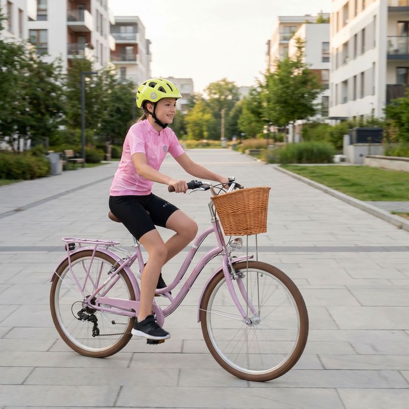 Ifjúsági városi kerékpár ATTABO CITY 26" rózsaszín 5