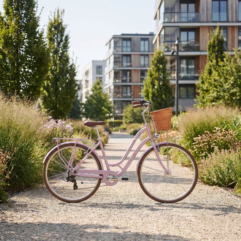 Női városi kerékpár ATTABO CITY 28" pink 17