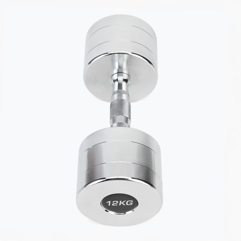 XTREXO króm súlyzók 2x12 kg ezüst 3