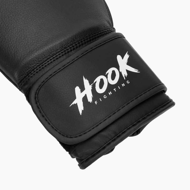 HOOK FIGHTING Ready to Fight bőr bokszkesztyű fekete 6