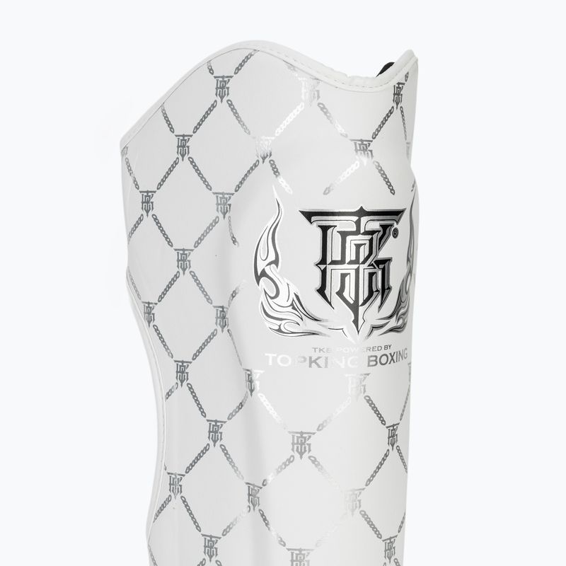 Top King Chain fehér/ezüst sípcsont- és lábfejvédők 6