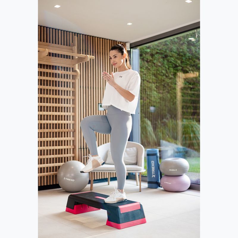 XTREXO aerobic stepper TXO-B4W007 rózsaszínű 7