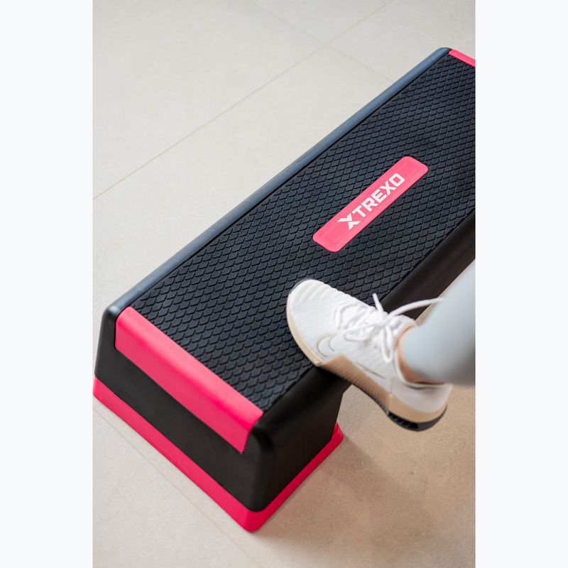XTREXO aerobic stepper TXO-B4W007 rózsaszínű 9