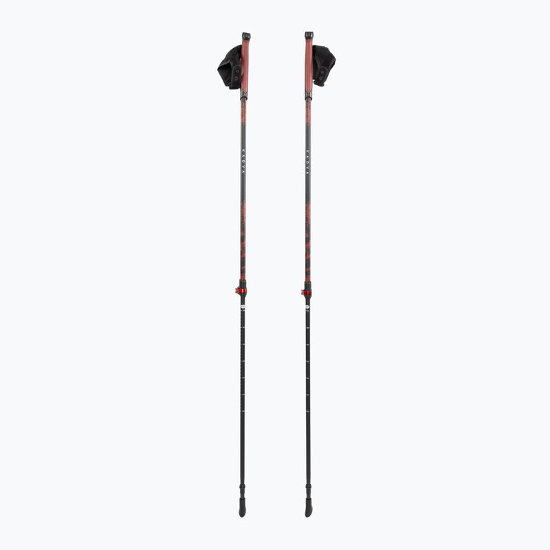 Állítható piros KADVA Halna nordic walking botok 3