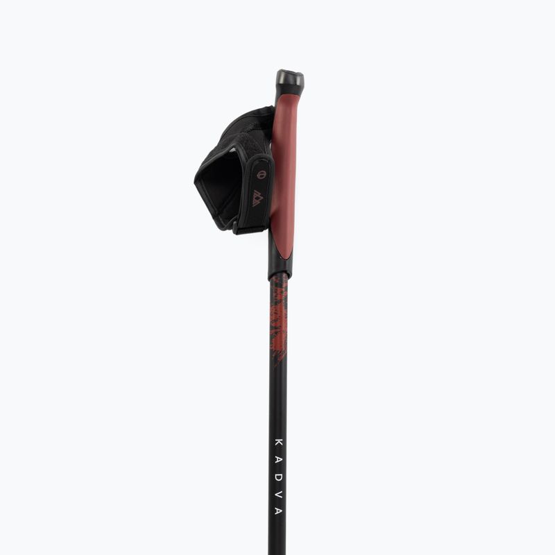 Állítható piros KADVA Halna nordic walking botok 5