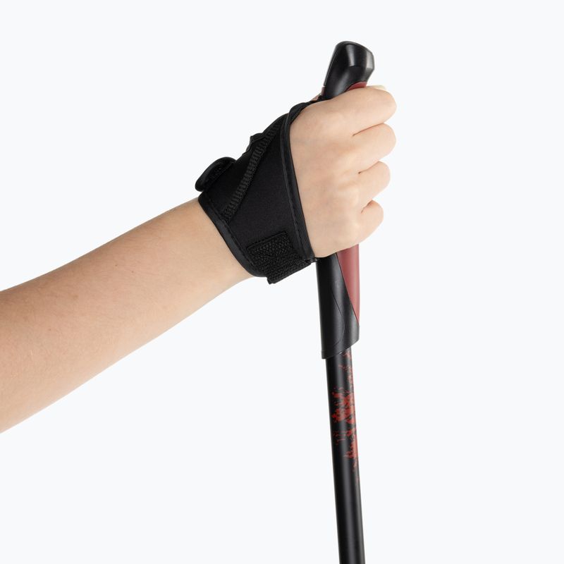 Állítható piros KADVA Halna nordic walking botok 4